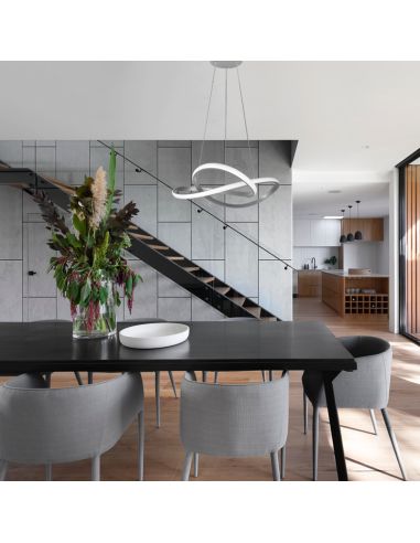 Lámpara colgante Course 27,5W 4000k níquel ambiente