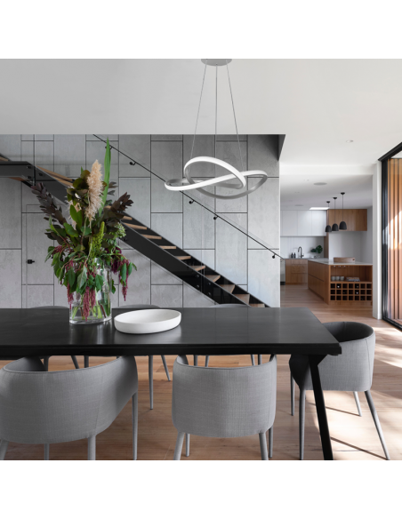 Lampe suspendue Course 27,5W 4000k ambiant nickel