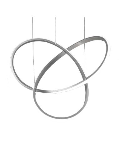 Candeeiro suspenso Curso 27,5W 4000k níquel minimalista