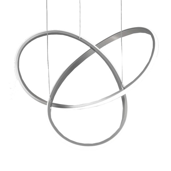 Candeeiro suspenso Curso 27,5W 4000k níquel minimalista