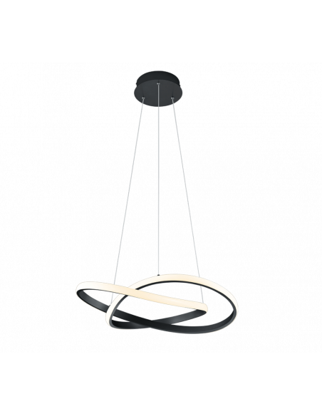 Lampe suspendue Course 27.5W 4000k noir