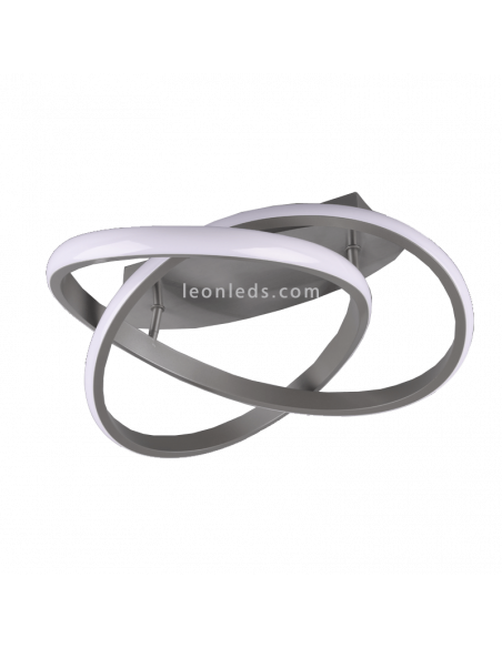 Lâmpada de teto Modern Course LED níquel 3000k