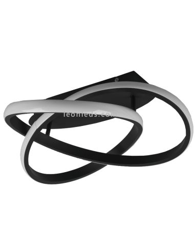Plafonnier Course 3000k noir orientable