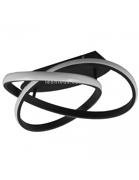 Plafonnier Course 3000k noir orientable