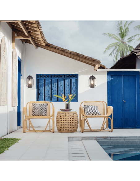 Aplique de pared exterior Tuela Antracita con sensor ambiente