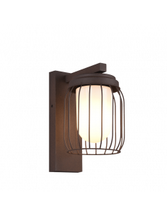 Aplique de parede exterior Tuela Oxide com sensor