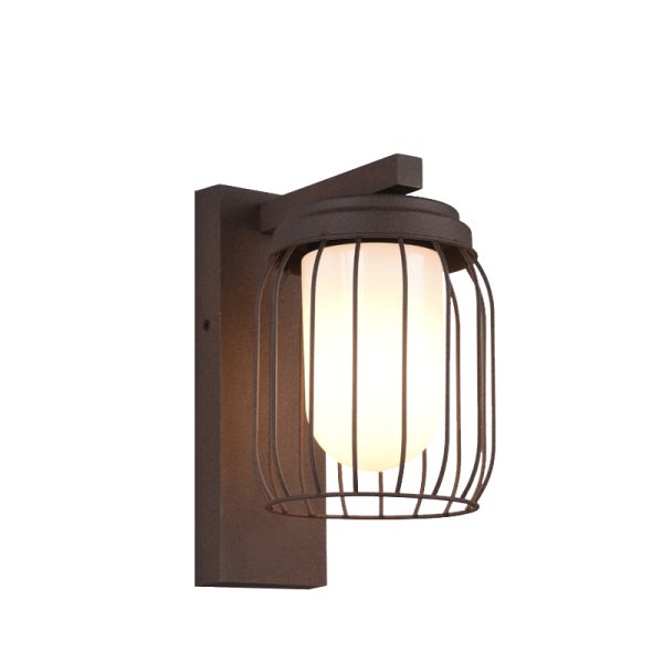 Aplique exterior Tuela Óxido con sensor