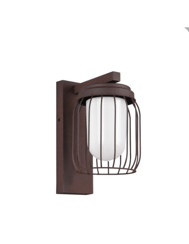 Candeeiro de parede exterior Tuela Rust vintage