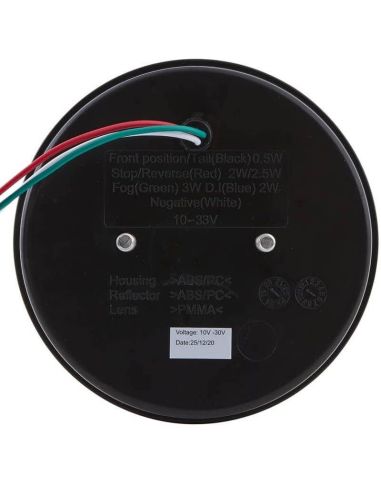 Feu arrière LED rond avec antibrouillard et valeur de recul Fit 2NR 357 027-051 Hella | leonleds