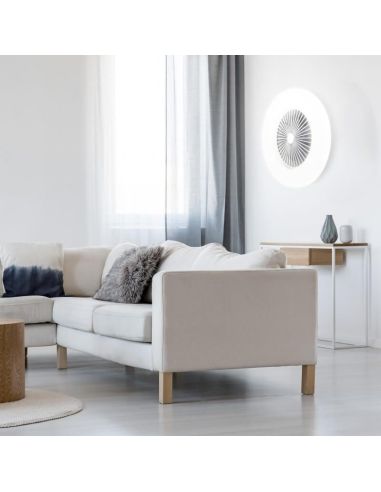 Ventilador de teto e parede Ufo Basic ambiente branco