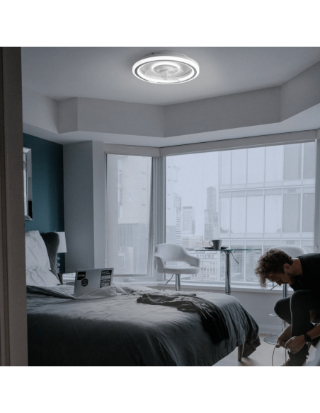 Ventilador de teto Alan LED com pás removíveis