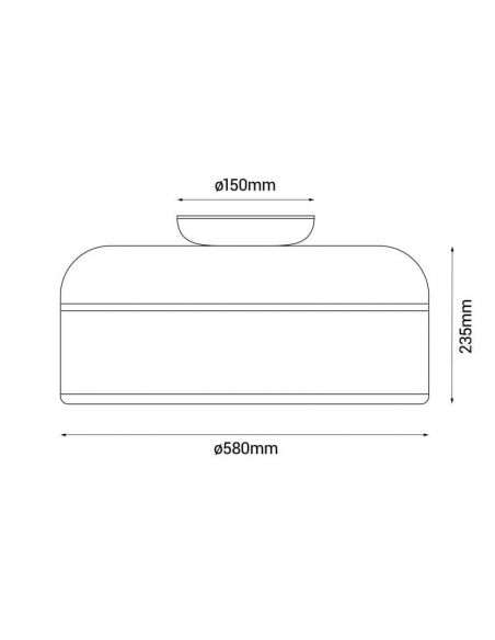 Ventilador LED con purificador de aire Brisa dimensiones