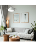 Ventilateur décoratif Bombay LED blanc avec pales repliables