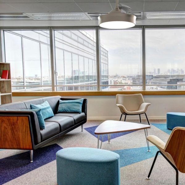 Ventilateur de plafond à DEL Bombay nickel avec pales