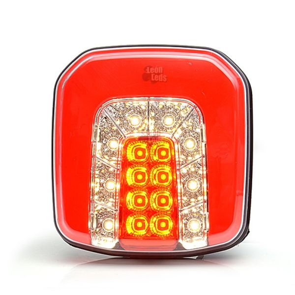 Piloto Trasero LED 3 Funciones 12/24V Was efecto NEON Posición niebla y marcha atras | LeonLeds Iluminación