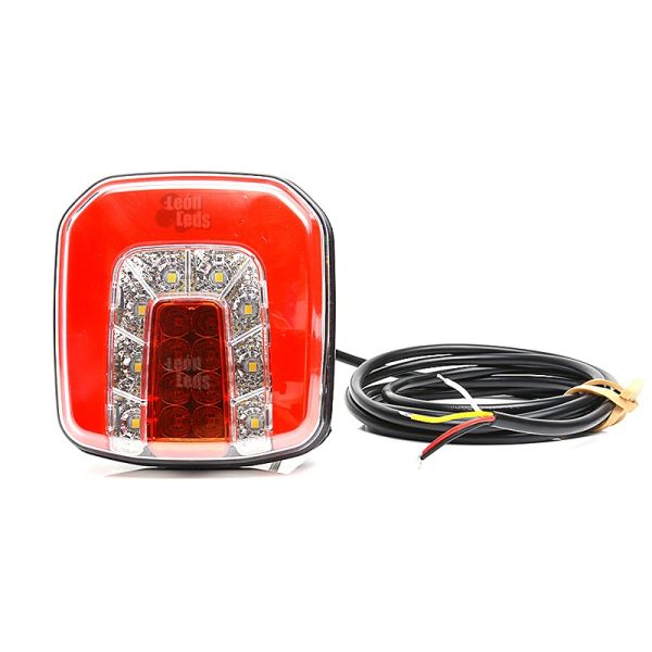 Piloto Trasero LED 3 Funciones 12/24V Was efecto NEON Posición niebla y marcha atras | LeonLeds Iluminación