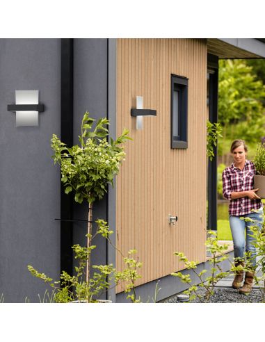 Arandela de cristal para parede ao ar livre Afterglow