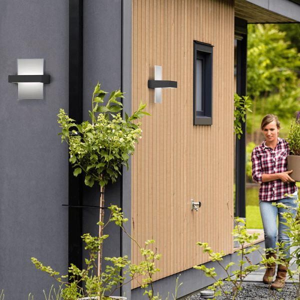 Arandela de cristal para parede ao ar livre Afterglow