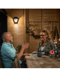 Aplique de pared negro Alpenglow 1xE27 2