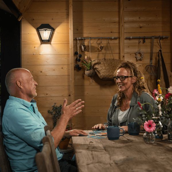 Aplique mural negro Alpenglow 1xE27