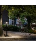 Baliza de pie exterior negra Alpenglow Philips
