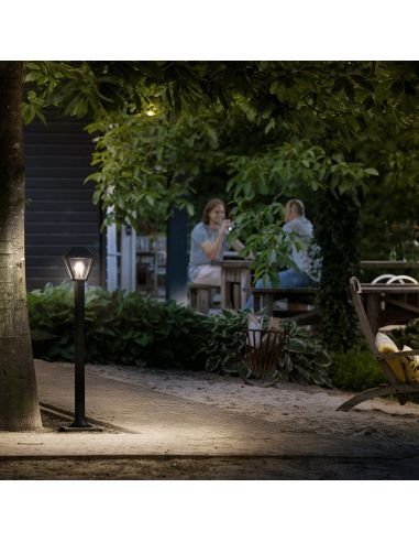 Philips Alpenglow farol de pé ao ar livre preto