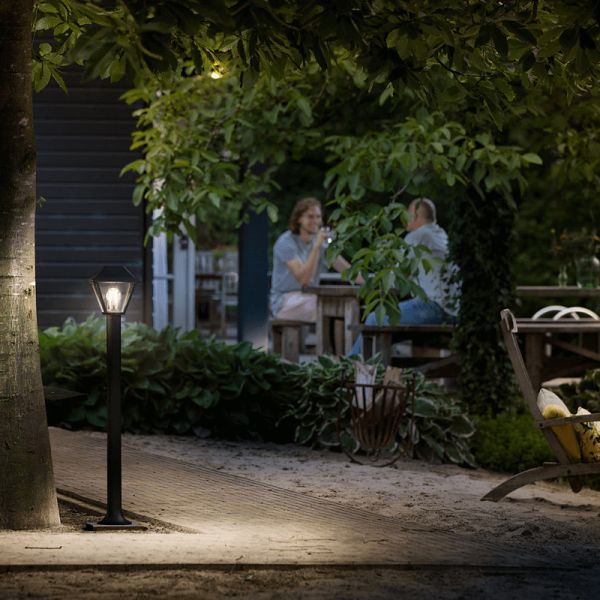 Philips Alpenglow farol de pé ao ar livre preto