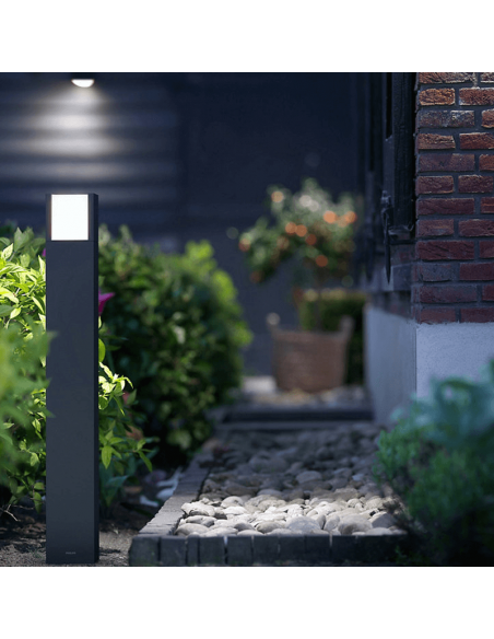 Sinalizador de piso iluminado por LED para arbor externo