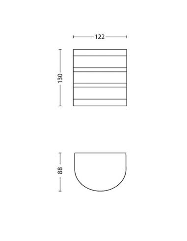 Lâmpada de parede cilíndrica myGarden...
