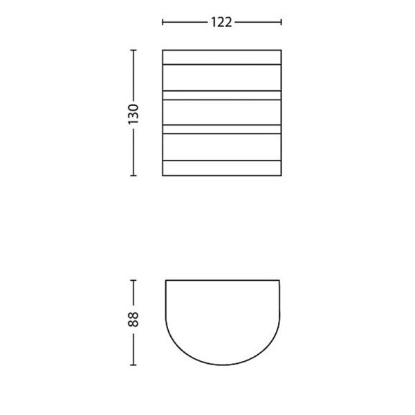 Lâmpada de parede cilíndrica myGarden...
