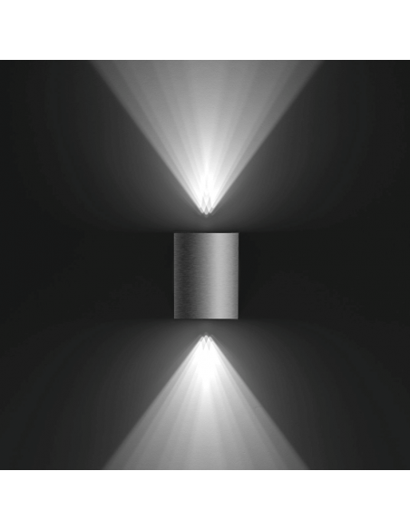 Cistus LED luz de parede quadrada de aço ao ar livre