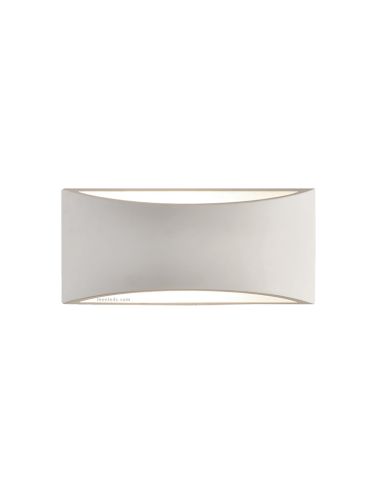 Aplique de pared blanco mate Dana