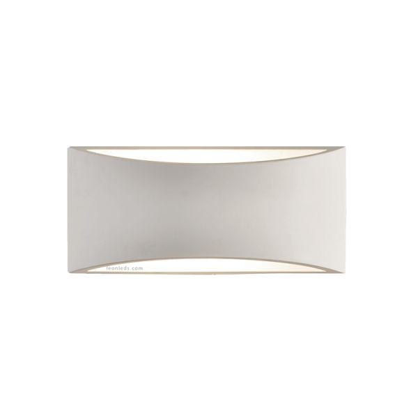 Aplique de pared blanco mate Dana