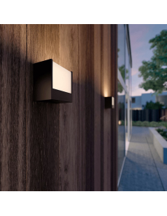 Aplique LED cuadrado de exterior Macaw 2