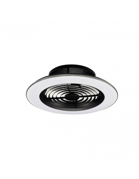 Ventilador de techo LED Alisio negro con mando