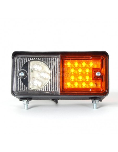 a été approuvé Feu avant clignotant à LED pour tracteur 12 et 24v | Éclairage LeonLeds