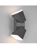 Aplique LED antracita con dos luces Avon orientable