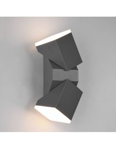 Aplique LED antracita con dos luces Avon orientable