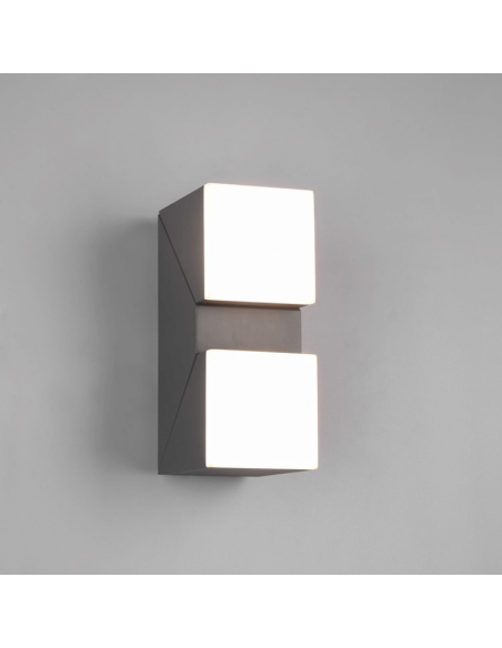 Applique murale LED anthracite à deux lampes Avon Trio Lighting