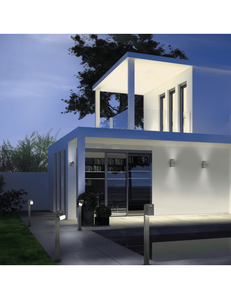 Applique murale LED anthracite avec deux lumières d'ambiance Avon