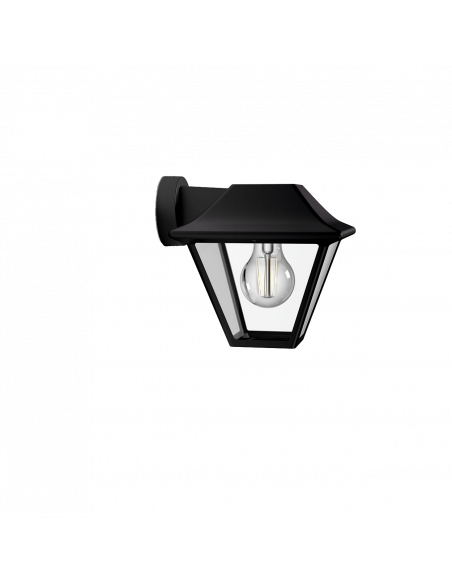 Aplique farol de pared negro Alpenglow