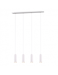 Plafonnier Marley avec 4 spots dimmables blancs 4XGU10