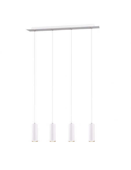 Luminária de teto Marley com 4 refletores 4XGU10 brancos reguláveis