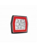 Piloto Antiniebla LED 2 Funciones Cuadrado para remolque