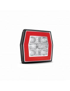 Farol de nevoeiro quadrado LED 2 funções para reboque