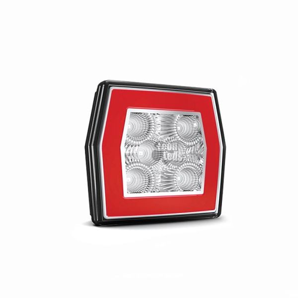 Piloto Antiniebla LED 2 Funciones Cuadrado para remolque