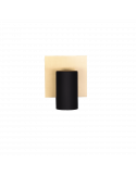 Aplique de pared negro y dorado Marley Trio