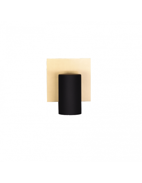 Aplique de pared negro y dorado Marley Trio