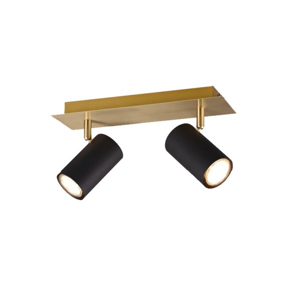 Tira de teto duplo preto e dourado Marley