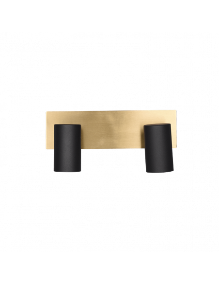 Lame de plafond double noir et or Marley Trio